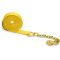 Two 2-in. X 27-Ft. Heavy-Duty Ratchet Straps with Chain Ends and Grab Hooks, 10,000 Lbs. Break Strength Chain TieDowns