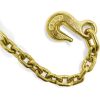 Two 2-in. X 27-Ft. Heavy-Duty Ratchet Straps with Chain Ends and Grab Hooks, 10,000 Lbs. Break Strength Chain TieDowns