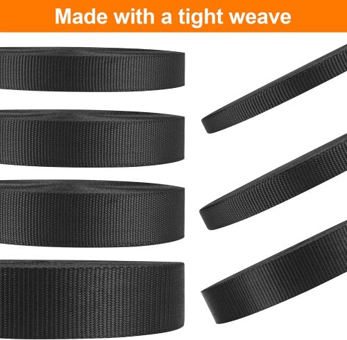 Heavy Duty Nylon Webbing Strap 12 Yards, Heavyweight Nylon Straps, Flat Webbing Strapping for Outdoor DIY Gear Repair