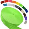 Polyester Webbing Strap 16+Colors 1"&1.5"&1.9" 16.5 25 33 55 Yards Heavy Duty Webbing Roll, Flat Webbing Strap for Indoor&Outdoor Gear, Climbing, DIY Crafting, Repairing