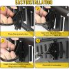 ATlI 10pcs Steel E-Track O Ring Tie-Down Anchors, Secure Cargo in Enclosed/Flatbed Trailers, Trucks, Load Limit of 1500lb