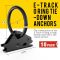 ATlI 10pcs Steel E-Track O Ring Tie-Down Anchors, Secure Cargo in Enclosed/Flatbed Trailers, Trucks, Load Limit of 1500lb