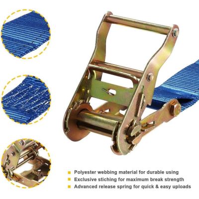 ATLI 2Pack E-Track Ratchet Tie-Down Straps 2