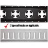 E Track Rope Tie Off E Track Tie Down Straps with D Ring for Load Securement in Enclosed Trailers/Pickups/Trucks/Boats/Vans/Cars,(2"x 6",10PCS)