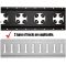 E Track Rope Tie Off E Track Tie Down Straps with D Ring for Load Securement in Enclosed Trailers/Pickups/Trucks/Boats/Vans/Cars,(2