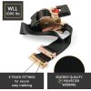 Bolt-on E-Track Auto Retractable Ratchet Straps Heavy Duty - (2 Pack) 2 Inch x 10 Ft - Retractable Ratchet Tie Down Straps for Boats, Jet Skis, Motorcycles, ATVs - 4,000 lbs Break Strength