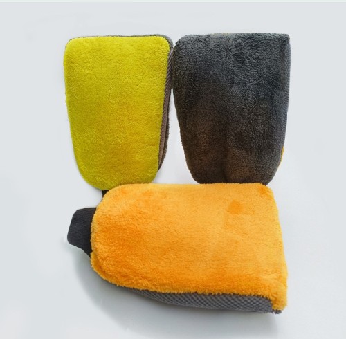 ATLI Microfiber Dusting Mitt Household Cleaning Gloves Washable Reusable Microfiber Car Wash Mitt Terry Weave Microfiber Mittens for Plants House Blinds Car Kitchen Pool Dust