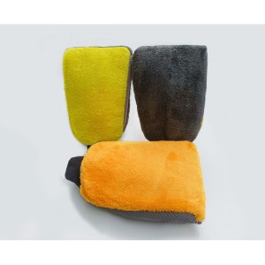 ATLI Microfiber Dusting Mitt Household Cleaning Gloves Washable Reusable Microfiber Car Wash Mitt Terry Weave Microfiber Mittens for Plants House Blinds Car Kitchen Pool Dust