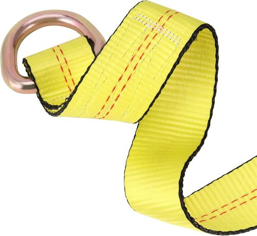 6 Pack 2 Inch x 8.2 Ft Lasso Strap with D Ring Auto Tie Down for Wheel Lift, Wrecker, Rollback, Tow Truck