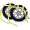 Tow Dolly Basket Strap with Twisted Snap Hooks for Small to Medium Size Tires 2 inch Webbing 12,000 lbs Breaking Strength Tire Bonnet&Tire Net Fits Most 14-17