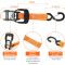 Spare Tire Strap, 3 Point Ratchet Y Strap for UTV,ATV,Truck Bed Roof Rack Spare Tire Mount,1.5 inch Wide Adjustable Tire Tie Down Strap Over The Wheel with 3 Safety Clip Hooks