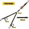 Spare Tire Strap, 3 Point Ratchet Y Strap for UTV,ATV,Truck Bed Roof Rack Spare Tire Mount,1.5 inch Wide Adjustable Tire Tie Down Strap Over The Wheel with 3 Safety Clip Hooks