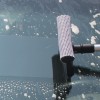 ATLI ATCN-7526 Window Squeegee for Car Windows, 2-in-1 Window Cleaner for Car Windshield, Gas Station, Shower, and Glass  Auto Squeegee with 27CM Handle, 8" Soft Rubber Blade & Highly Absorbent Sponge
