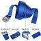Lashing Straps Tie Down Straps Tension Belt - Blue - 2,5m 4m 6m - Different Quantities, loadable up to 250 kg DIN EN 12195-2, 6 Pieces 2.5 cm x 4 m