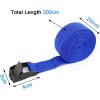4 Pack Ratchet Tie Down Straps, Heavy Duty Tensioning Belts Adjustable Lashing Straps for Motorcycle,Cargo, Trailer,Trucks,SUP Kayak,Luggage, 3M x 25mm