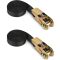 2 Piece Ratchet Tie Down Straps, Heavy Duty Tensioning Straps, 6M x 25mm, for Motorcycle, Car, Trailer, Home