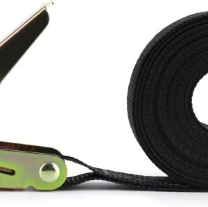2 Piece Ratchet Tie Down Straps, Heavy Duty Tensioning Straps, 6M x 25mm, for Motorcycle, Car, Trailer, Home