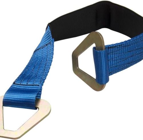 Big-Autoparts 2" X 24" Axle Straps HD Blue Tie Down f Race Car Hauler Tow Truck 4x4 Off Road Pack of 4-- 10,000 Lbs Break Strength--- 3,335 Lb Working Load