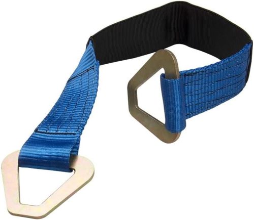 Big-Autoparts 2" X 24" Axle Straps HD Blue Tie Down f Race Car Hauler Tow Truck 4x4 Off Road Pack of 4-- 10,000 Lbs Break Strength--- 3,335 Lb Working Load