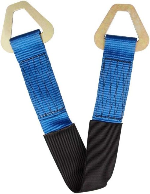 Big-Autoparts 2" X 24" Axle Straps HD Blue Tie Down f Race Car Hauler Tow Truck 4x4 Off Road Pack of 4-- 10,000 Lbs Break Strength--- 3,335 Lb Working Load