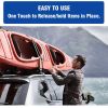 Ratchet Tie Down Straps 4 PCS 3m*25mm Load Capacity 350lbs, Quick-adjust Heavy Duty Lashing Strap Tensioning Belts for Securing Goods or Luggage on Trucks,Kayaks,Motorbikes (4PCS,3m*25mm)