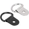 20pcs D Shape Tie Down Rings Tow Hook for Car Truck Trailer Cargo RV Boats Tie Down Anchors Lashing Rings Silver Tone Black