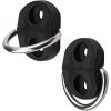 6 Pcs D-Ring Tie Downs Small D-Rings Anchor Lashing Ring Cargo Net Tie Down Hooks for Loads on Case Truck Trailers RV SUV Boats Camper Van with Screws
