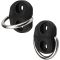 6 Pcs D-Ring Tie Downs Small D-Rings Anchor Lashing Ring Cargo Net Tie Down Hooks for Loads on Case Truck Trailers RV SUV Boats Camper Van with Screws