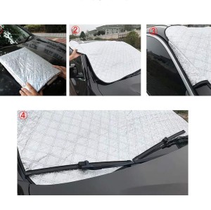 Aluminized film Car Windscreen snow Cover Ice Frost UV Protective Front Window for Most Vehicles All Weather