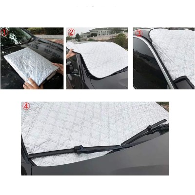Aluminized film Car Windscreen snow Cover Ice Frost UV Protective Front Window for Most Vehicles All Weather