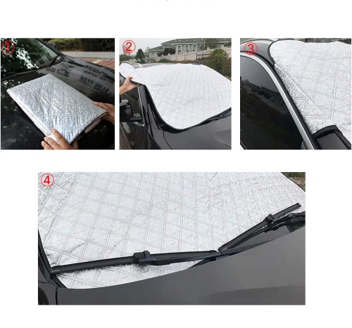 Aluminized film Car Windscreen snow Cover Ice Frost UV Protective Front Window for Most Vehicles All Weather