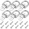 6 Pack D Ring Tie Down Anchors 1/4