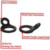 D‑Ring Anchors 8 PCS D‑Ring Fastener Anchors D Rings Heavy Duty Tie Down Anchors Hooks Black Aluminum Alloy D Ring Tie down Anchors for Bags Picture Hanging