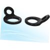 D‑Ring Anchors 8 PCS D‑Ring Fastener Anchors D Rings Heavy Duty Tie Down Anchors Hooks Black Aluminum Alloy D Ring Tie down Anchors for Bags Picture Hanging