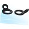D‑Ring Anchors 8 PCS D‑Ring Fastener Anchors D Rings Heavy Duty Tie Down Anchors Hooks Black Aluminum Alloy D Ring Tie down Anchors for Bags Picture Hanging