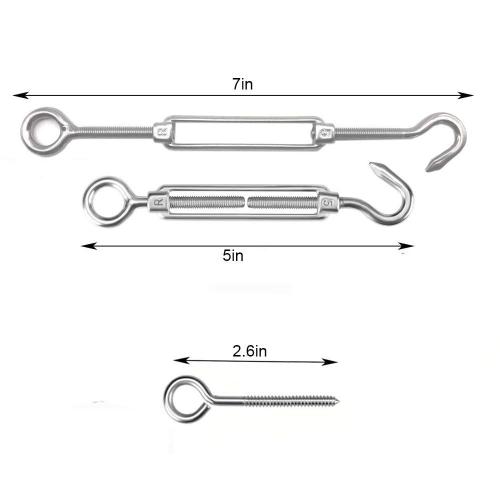 Garden Wire 30M/2mm Stainless Steel Wire Rope Kit, M5 Turnbuckle Wire Tensioner Kit, 2mm PVC Coated Metal Wire Cable, Vine Eyes for Climbing Plants, Fence Wire Roll Kit, Strings Light Hanging