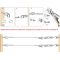 Garden Wire 30M/2mm Stainless Steel Wire Rope Kit, M5 Turnbuckle Wire Tensioner Kit, 2mm PVC Coated Metal Wire Cable, Vine Eyes for Climbing Plants, Fence Wire Roll Kit, Strings Light Hanging