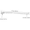 Trailer Safety Chain, Heavy Duty 3500lbs Safety Chains with Double Spring Clip S Hooks Towing Wire Ropes for Trailer RV