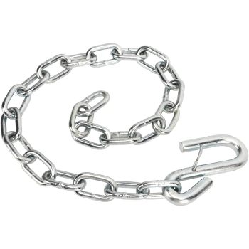 Trailer Safety Chain, Heavy Duty 3500lbs Safety Chains with Double Spring Clip S Hooks Towing Wire Ropes for Trailer RV