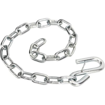 Trailer Safety Chain, Heavy Duty 3500lbs Safety Chains with Double Spring Clip S Hooks Towing Wire Ropes for Trailer RV