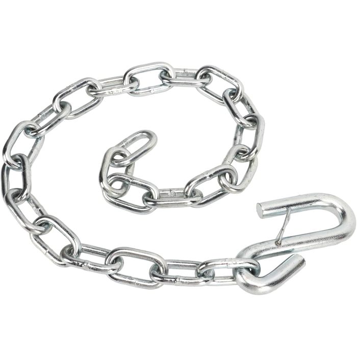 Trailer Safety Chain, Heavy Duty 3500lbs Safety Chains with Double Spring Clip S Hooks Towing Wire Ropes for Trailer RV