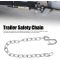 Trailer Safety Chain, Heavy Duty 3500lbs Safety Chains with Double Spring Clip S Hooks Towing Wire Ropes for Trailer RV