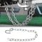 Trailer Safety Chain, Heavy Duty 3500lbs Safety Chains with Double Spring Clip S Hooks Towing Wire Ropes for Trailer RV