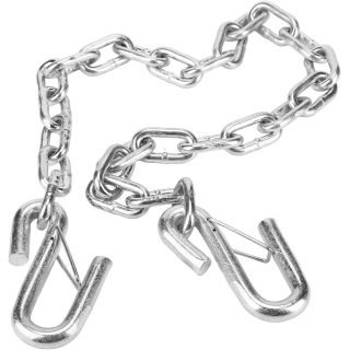 Safety Chains Hook Trailer Trailer Safety Chain 3500lbs Towing Wire Ropes with Double Spring Clip Hooks for Trailer RV
