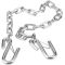 Safety Chains Hook Trailer Trailer Safety Chain 3500lbs Towing Wire Ropes with Double Spring Clip Hooks for Trailer RV