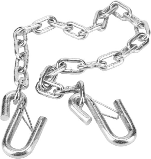 Safety Chains Hook Trailer Trailer Safety Chain 3500lbs Towing Wire Ropes with Double Spring Clip Hooks for Trailer RV