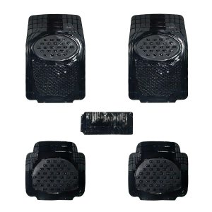 ATCM-3314 Waterproof Dustproof Universal Fit in All Cars Set of 5 Piece PVC  Floor Foot Mats
