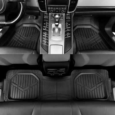 ATCM-3316 All-Weather Set 5 piece with Cargo Liner  PVC Floor Mats