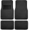 ATCM-5272 Beige/Black Waterproof Car Floor Mat 4 Piece Set All  Weather Carpet Car Mat