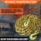 G80 Transport Binder Chain 3/8 Inch x 10 Foot Safety/Binder Chain with Clevis Grab Hooks 7,100 lbs Safe Working Load Logging Chain for Transporting Towing Tie Down Binding Equipment